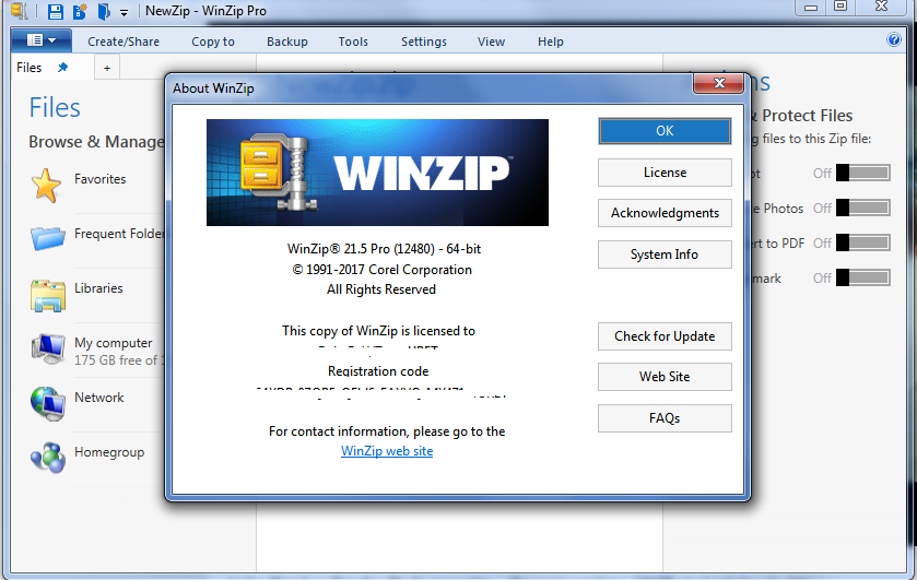 Winzip activation code for free